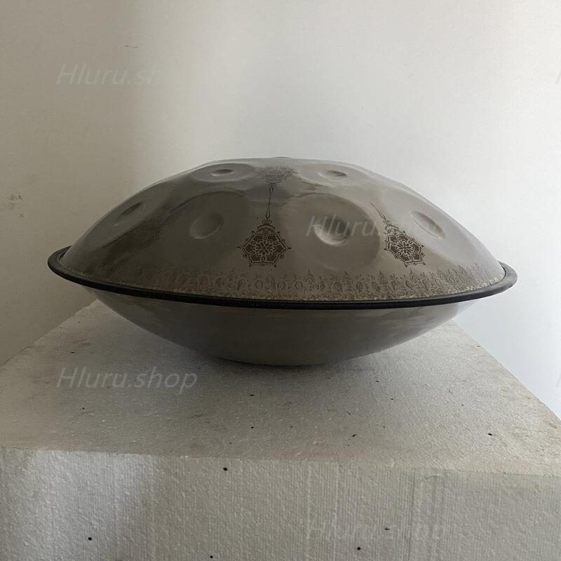 MiSoundofNature Mandala Pattern Handmade Customized Stainless Steel HandPan Drum D Minor Sabye Scale 22 Inch 9/10/12 Notes Featured, Available in 432 Hz and 440 Hz