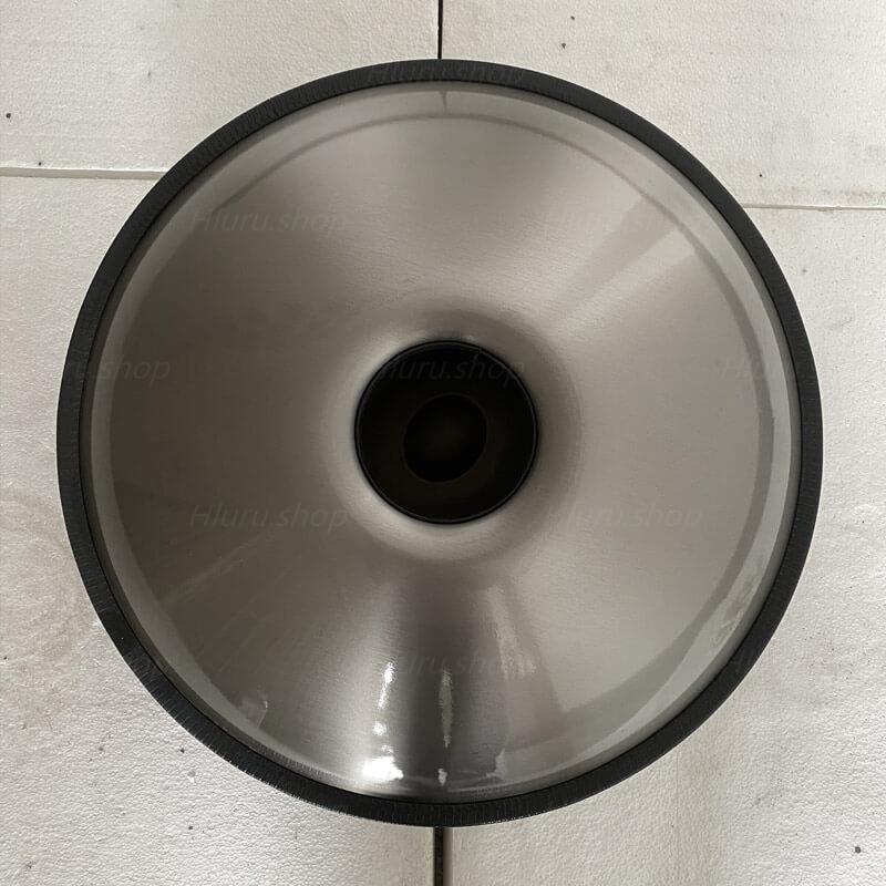 MiSoundofNature Mini-Handpan Drum aus hochwertigem Edelstahl, handgefertigt in g-Moll, 18 Zoll 9 Noten  – erhältlich in 432 Hz und 440 Hz, lasergraviertes Mandala-Muster. Verblasst nicht. 