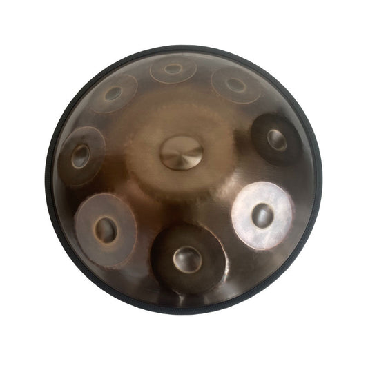 MiSoundofNature X-Star 22'' 9/10/12 Notes High-end 1.2mm Stainless Steel Handpan Drum, Kurd / Celtic D Minor, Available in 432 Hz and 440 Hz - Severe Quenching Heat Treatment