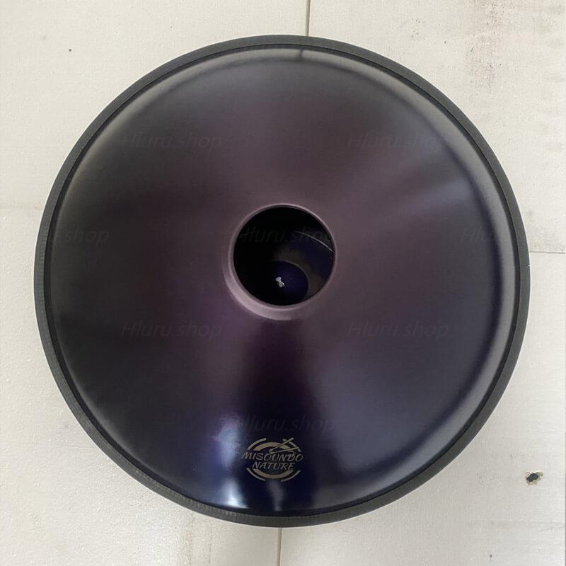 MiSoundofNature Handpan Drum Harmonic Scale C-Moll 22 Zoll 9 Noten High-End-Schlaginstrument aus Nitridstahl, erhältlich in 432 Hz und 440 Hz 