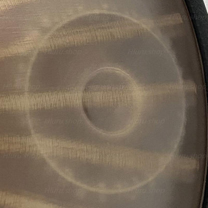 MiSoundofNature Sun God 22 Zoll 9/10/12 Noten Hochwertige Handpan Drum aus Edelstahl, Kurd / Celtic d-Moll, erhältlich in 432 Hz und 440 Hz – strenge Abschreckungswärmebehandlung 