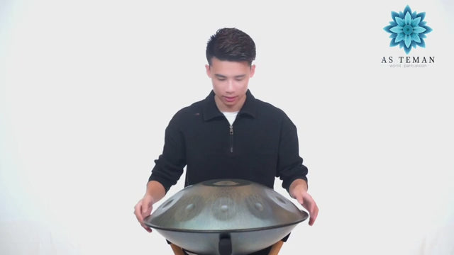 AS TEMAN Handpan Stars 10 Notes D Minor Scale Blue hangdrum with gift set