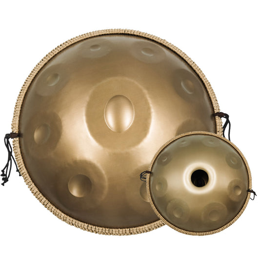 MiSoundofNature STL Handpan Drum Performer 22 Zoll 17 Noten D-Moll Kurd Scale Hangdrum