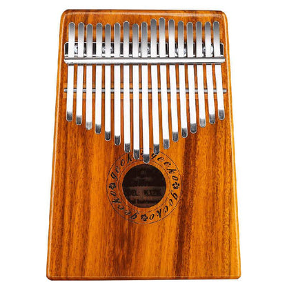 MiSoundofNature Kalimba 17 Keys Thumb Piano, Hollow C Tone Kalimba Instrument, Acacia Round Hole Opening Box Resonace Single Board Trepanning - MiSoundofNature