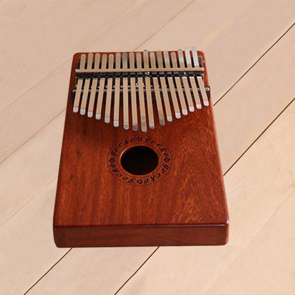 MiSoundofNature Kalimba 17 Keys Thumb Piano, Hollow C Tone Kalimba Instrument, Rosewood Round Hole Opening Box Resonace Single Board Trepanning - MiSoundofNature