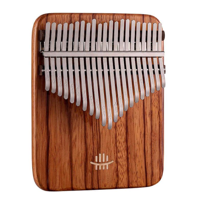 MiSoundofNature 21 Key Flat Board Kalimba Thumb Piano, Gabonese Rosewood Single Board Arc Chamfering C Tone Kalimba Instrument - MiSoundofNature
