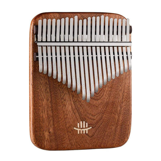 MiSoundofNature 21 Key Flat Board Kalimba Thumb Piano, Yellow Sandalwood Single Board Arc Chamfering C Tone Kalimba Instrument - MiSoundofNature