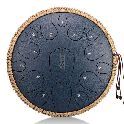 Hluru Carbon Steel Drum 13 Inch Lotus Tongue Drum Instrument