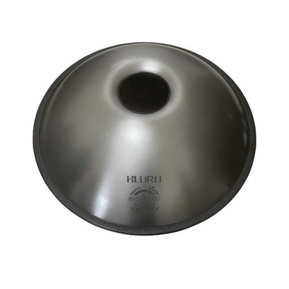 HLURU King High-end D Key 22 Inch 9/10/12 Notes Stainless Steel / Nitride Steel Handpan Drum, Available in 432 Hz and 440 Hz - Gold-plated Sound Area - HLURU